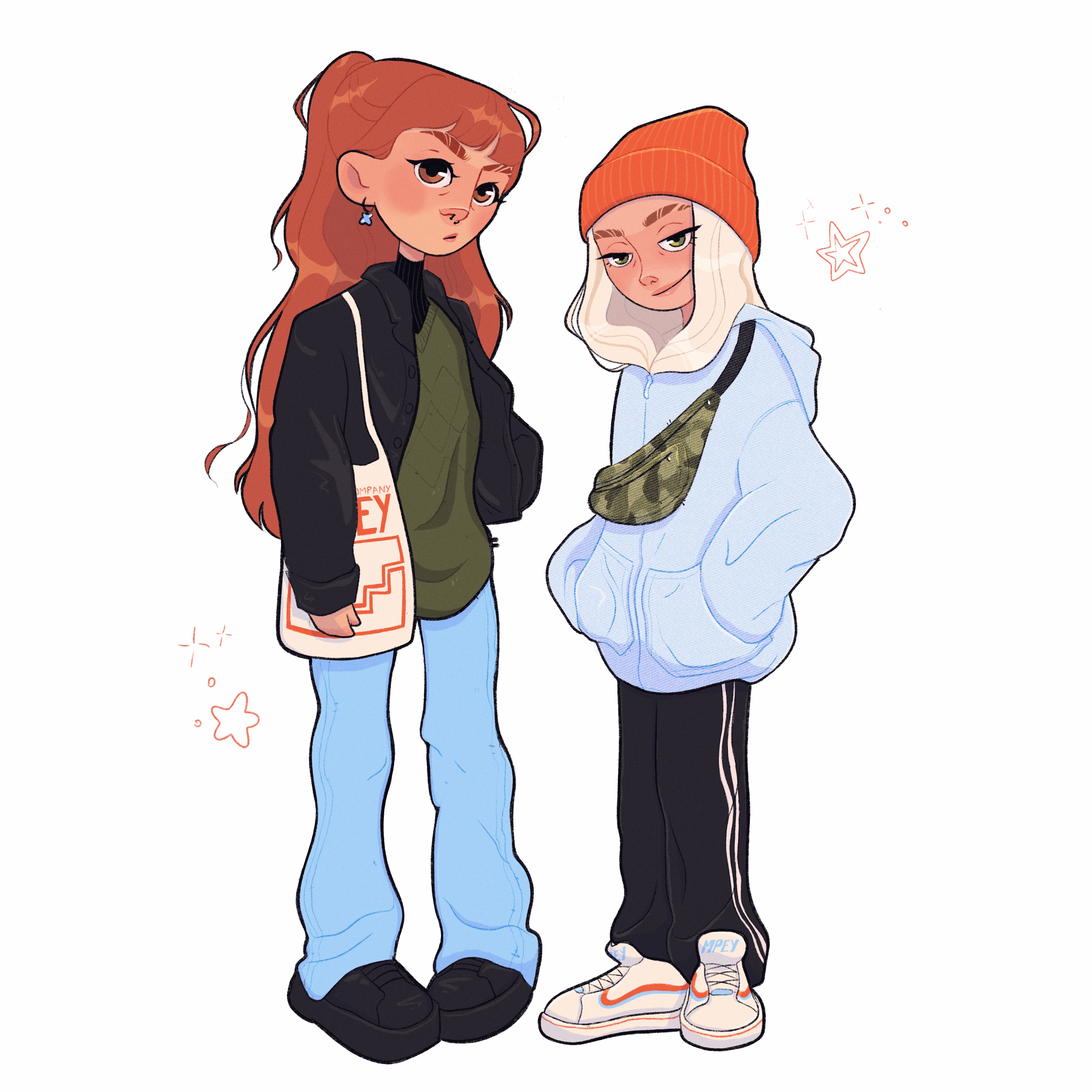 Emma and Mary illustration